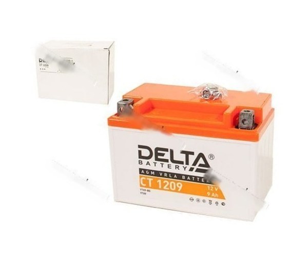 Аккумулятор DELTA MOTO CT 1209 152x87x107 с/эл YTX9-BS