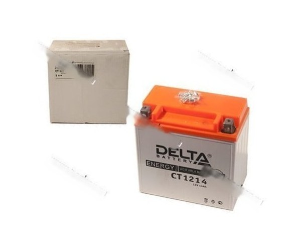 Аккумулятор DELTA MOTO CT 1214 150x87x148 с/эл YTX14-BS