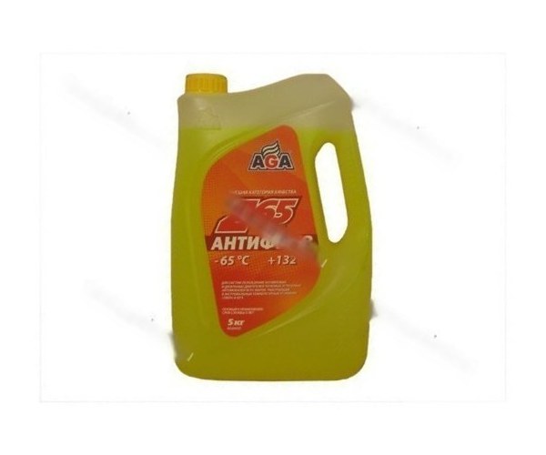 Антифриз AGA-65 043Z G12++ 5кг желтый