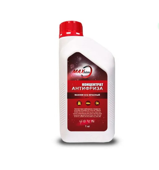 Антифриз MAXHIM G12+ 1кг концентрат красный MHR112C