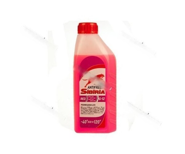 Антифриз SIBIRIA-40 G12+ 1кг красный
