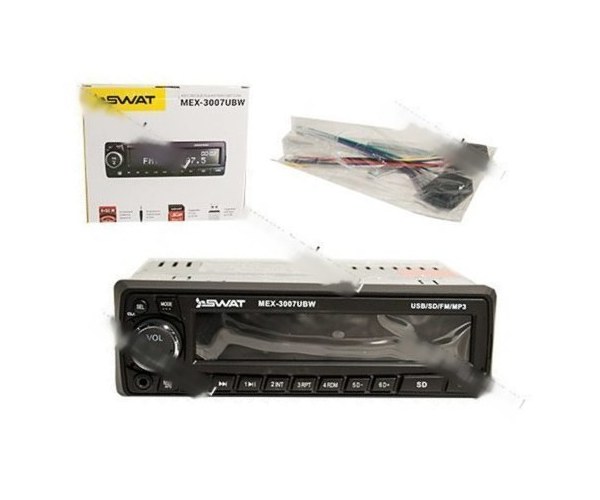 Автомагнитола SWAT SD/MP3/USB 4х50Вт MEX-3007UBW белые кнопки SALE