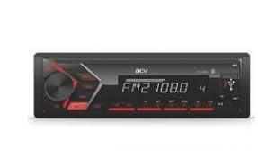 Автомагнитола ACV FM/MP3/USB/SD/Bluetooth красная подсветка несъемная панель AVS-814BR