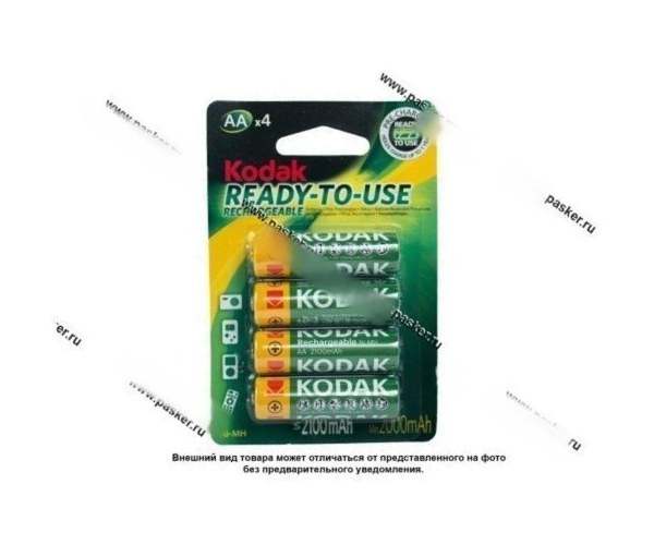 Батарейка KODAK HR6 BL-4 2100mAh Pre-Charged аккумулятор