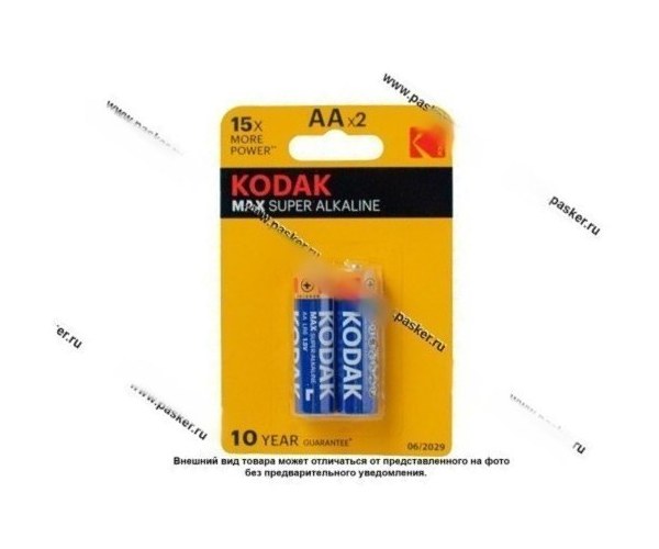 Батарейка KODAK LR6 AA BL-2 MAX