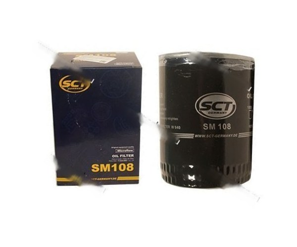 Фильтр масляный VW Passat Transponder Audi 80 100 A6 SCT SM108