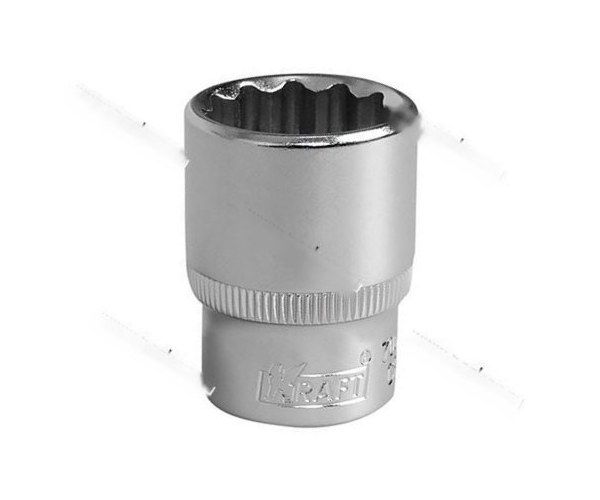 Головка торцевая 22 1/2 короткая 12-гранная KRAFT KT 700355