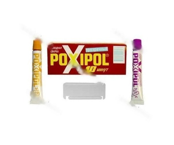 Холодная сварка POXIPOL двухкомп прозрачная 14мл 10мин