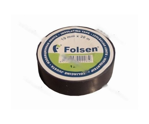 Изолента Folsen 19ммX20м 120мкм синяя