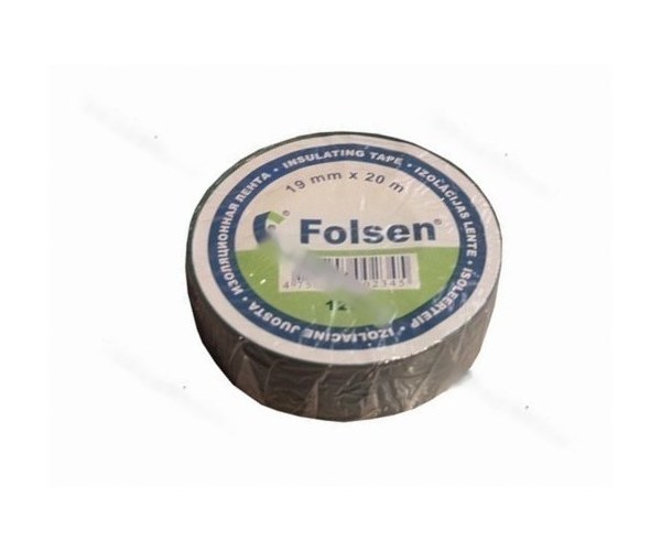 Изолента Folsen 19ммX20м 120мкм зеленая