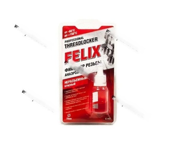 Клей фиксатор резьбы FELIX красный 6мл
