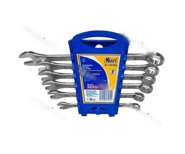 Ключи комбинированные 6 предметов 8-17 KRAFT Master 700760
