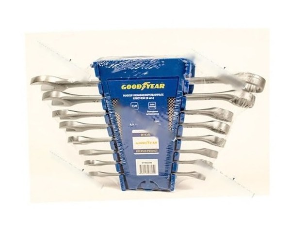 Ключи комбинированные  8 предметов 8-19 Goodyear GY002208