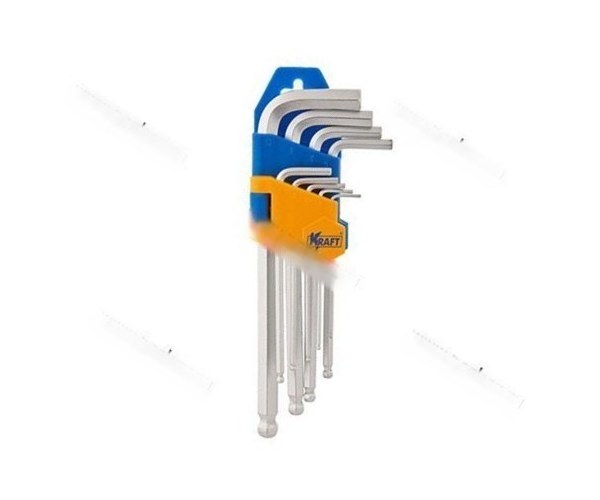 Ключи шестигранные с шаром  9 предметов KRAFT 700563