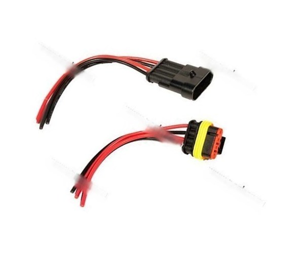 Колодка соединительная 4 контактная 1,5мм гермитичная с проводом