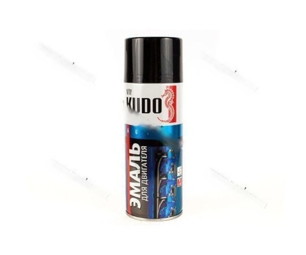 Краска для двигателя Черная KUDO KU-5131 520мл аэрозольная