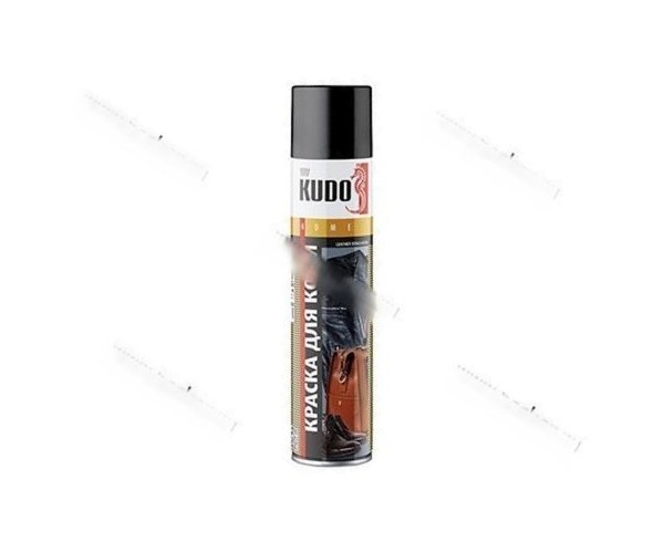 Краска для кожи KUDO KU-5241 400мл черная аэрозольная