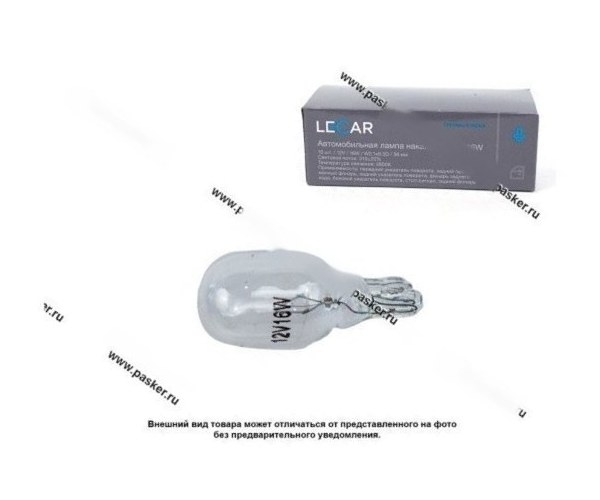 Лампа 12V16W W2.1x9.5d LECAR