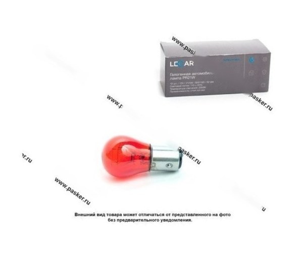 Лампа 12V21/5W BAY15d LECAR красная