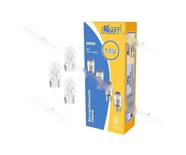 Лампа 12V5W W2.1x9.5d KRAFT 700035