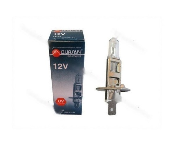 Лампа галоген 12V H1 100W P14.5s ДиаЛуч