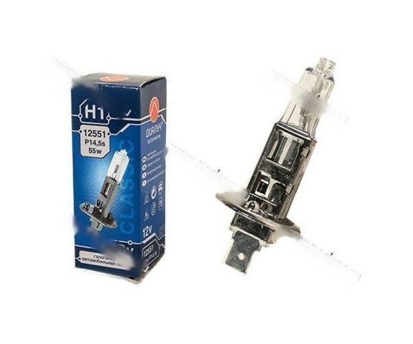 Лампа галоген 12V H1 55W P14.5s ДиаЛуч