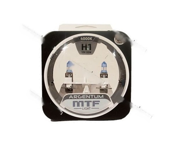 Лампа галоген 12V H1 55W P14.5s MTF Argentum +80%  4000К