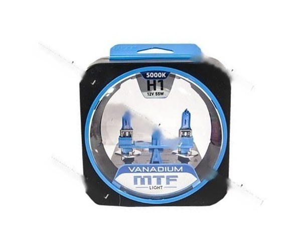 Лампа галоген 12V H1 55W P14.5s MTF VANADIUM 5000К