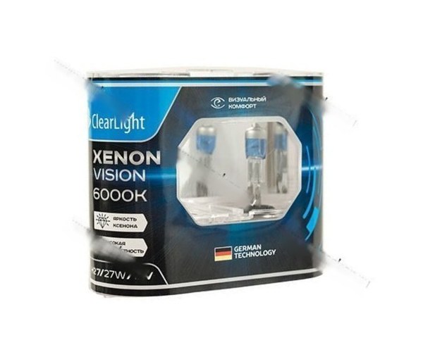 Лампа галоген 12V H27 27W PG13 (880) ClearLight XenonVision MLH27XV 6000К