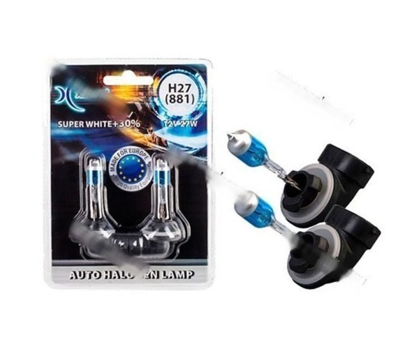 Лампа галоген 12V H27 PGJ13 Xenite Super White +30% яркости 881 2шт