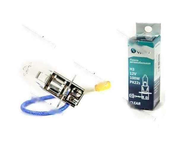 Лампа галоген 12V H3 100W Pk22s Nord YADA CLEAR