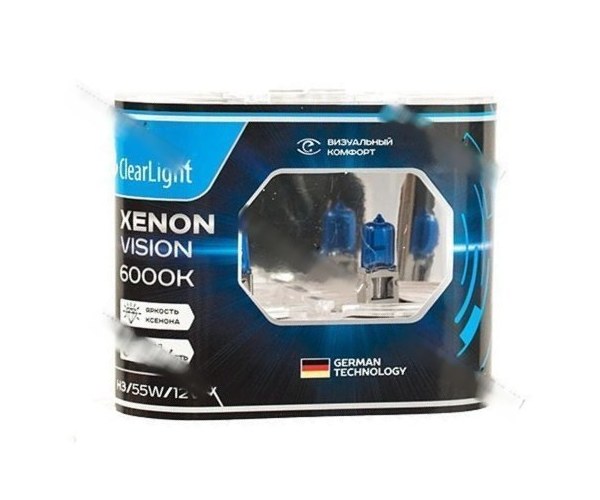 Лампа галоген 12V H3 55W Pk22s ClearLight XenonVision MLH3XV 6000К