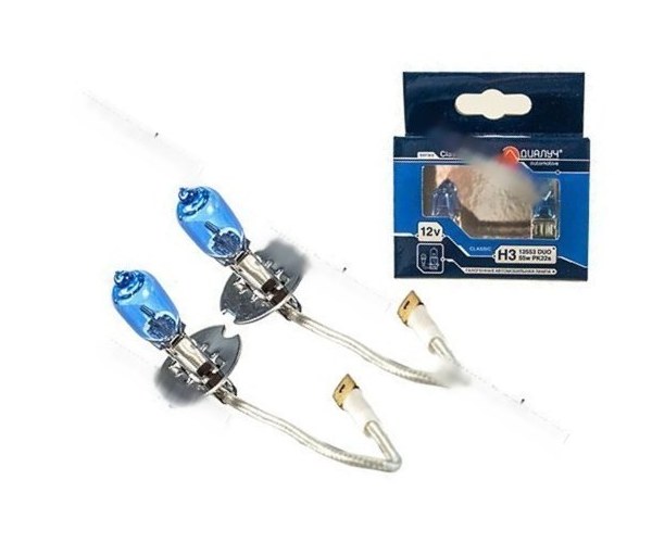 Лампа галоген 12V H3 55W Pk22s ДиаЛуч Blue 2шт