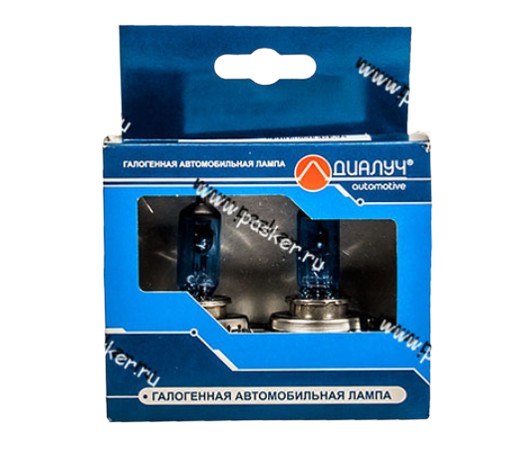 Лампа галоген 12V H4 100/90W P43t ДиаЛуч Blue 2шт