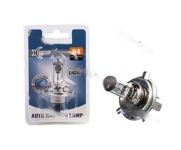 Лампа галоген 12V H4 60/55W P43t Xenite Standart +30% яркости