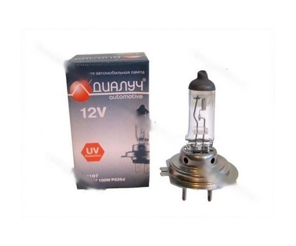 Лампа галоген 12V H7 100W P43t ДиаЛуч