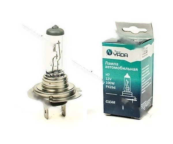 Лампа галоген 12V H7 100W PX26d Nord YADA CLEAR