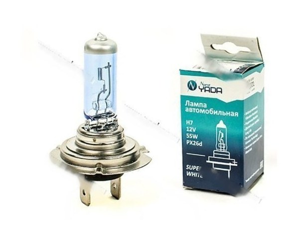 Лампа галоген 12V H7 55W PX26d Nord YADA SUPER WHITE