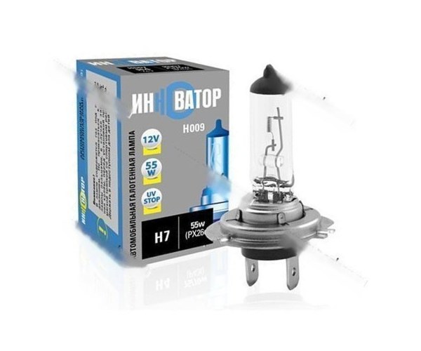 Лампа галоген 12V H7 55W PX26d Новатор/Инноватор ИН009
