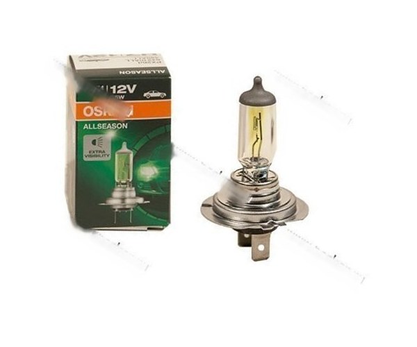Лампа галоген 12V H7 55W PX26d OSRAM всепогодная 64210ALL