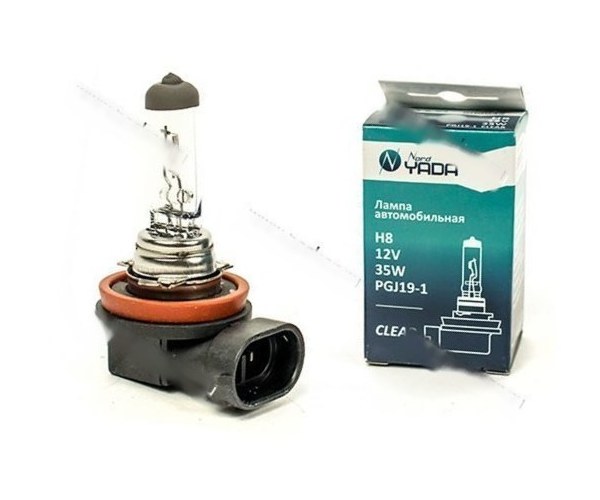 Лампа галоген 12V H8 35W PGJ19-1 Nord YADA CLEAR