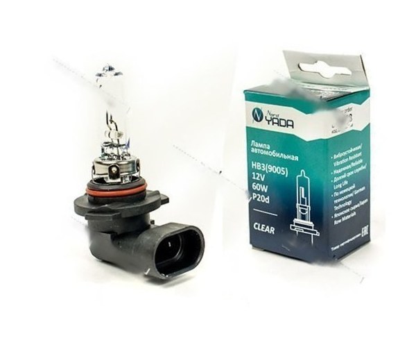 Лампа галоген 12V HB3 65W P20d Nord YADA CLEAR