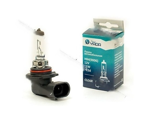 Лампа галоген 12V HB4 51W P22d Nord YADA CLEAR