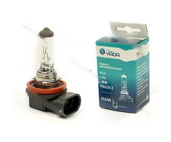Лампа галоген 24V H11 70W PGJ19-2 Nord YADA CLEAR