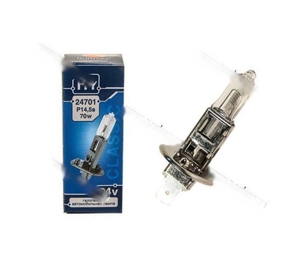 Лампа галоген 24V H1 70W P14.5s ДиаЛуч