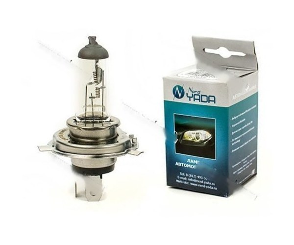 Лампа галоген 24V H4 100/90W P43t Nord YADA CLEAR