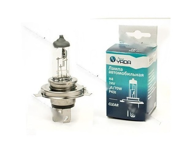 Лампа галоген 24V H4 75/70W P43t Nord YADA CLEAR