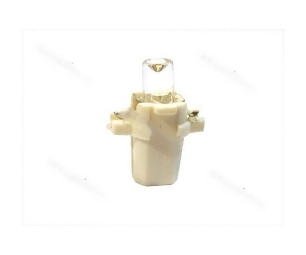 Лампа светодиод 12V1.2W BAX10D ДиаЛуч 1COB белая с патроном