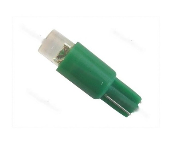 Лампа светодиод 12V1.2W W2x4.6d Nord YADA 1LED зеленая
