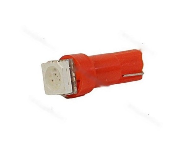 Лампа светодиод 12V1.2W W2x4.6d Nord YADA 1SMD красная
